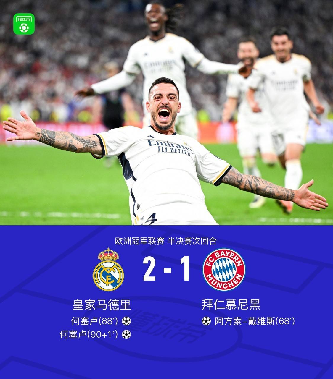 壹号娱乐皇家马德里今晚遗憾出局，志在欧超杯名次提升，态度坚定，球队文化再被提及的简单介绍